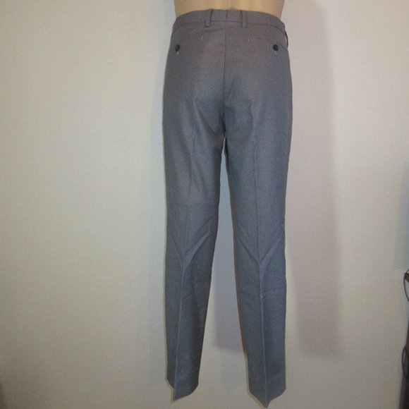 Banana Republic Men Dress Grey Black  Pattern Cotton   Pants Slim Fit  32x30 - Picture 2 of 14